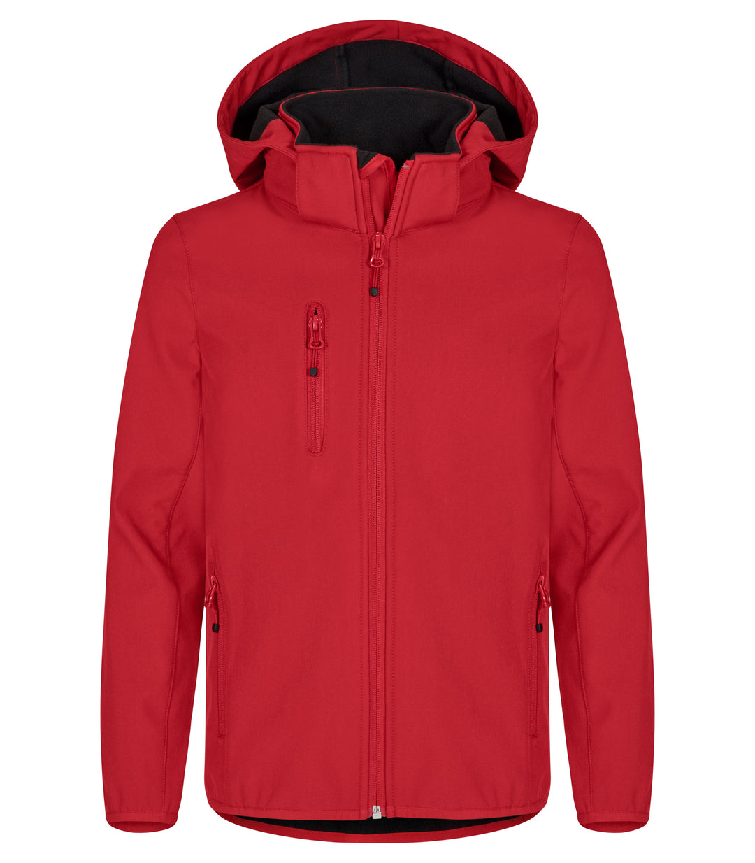 Jakke Clique Classic Softshell Jacket Junior – uten trykk – Rød