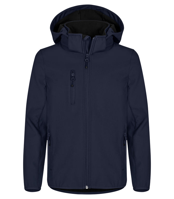 Jakke Clique Classic Softshell Jacket Junior – uten trykk – Marineblå