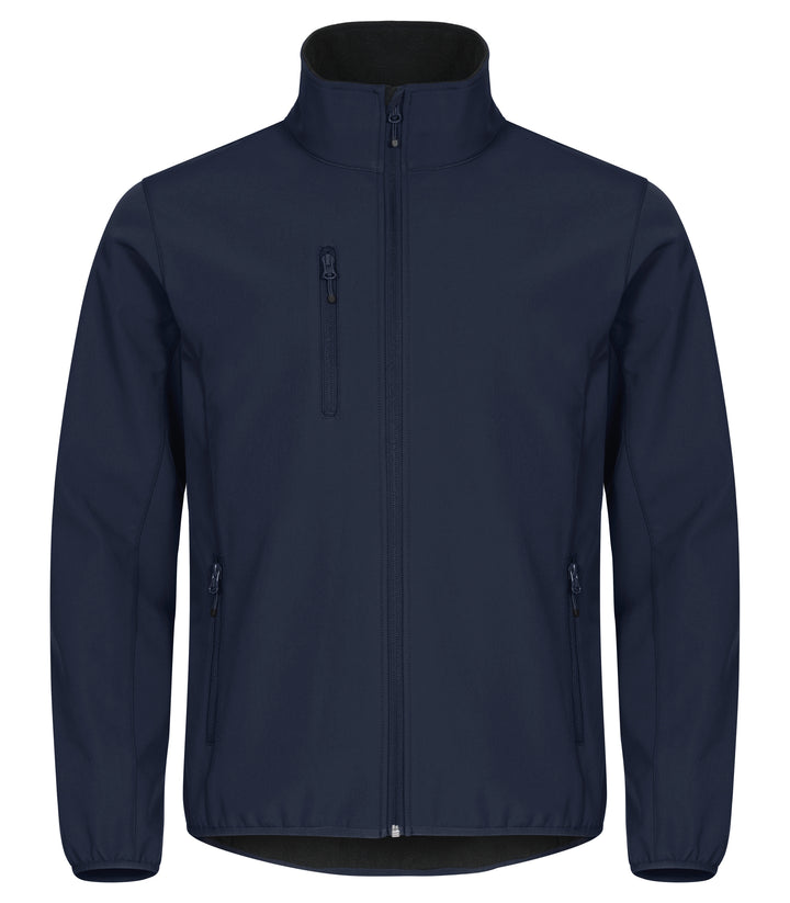 Softshelljakke Clique Classic Softshell Jacket Herre – uten trykk – Marineblå