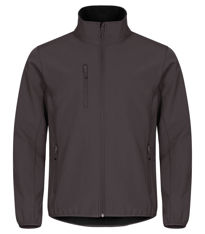 Softshelljakke Clique Classic Softshell Jacket Herre – uten trykk – Mørk grå