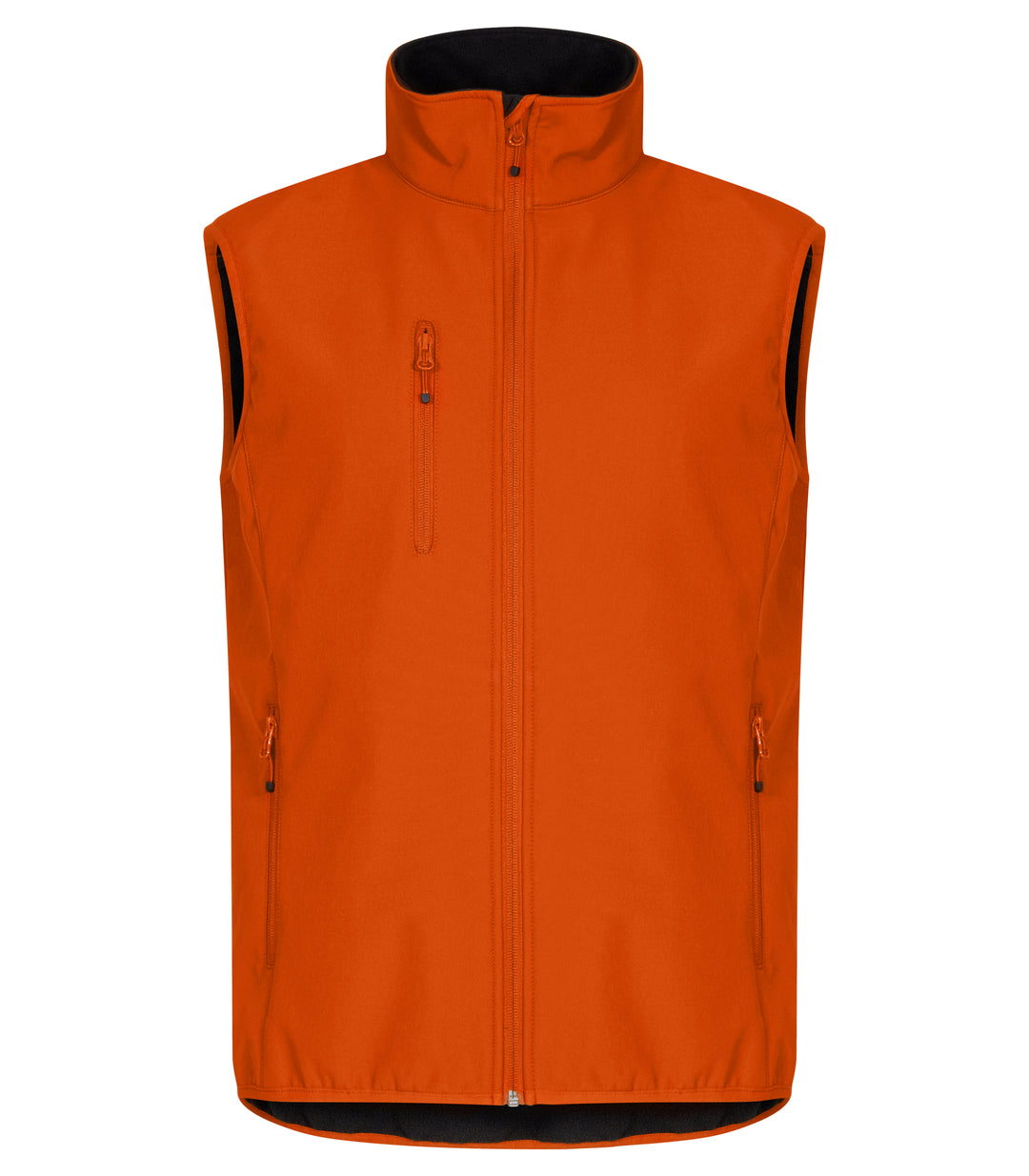 Vest Clique Classic Softshell Vest Herre – uten trykk – Blodoransje