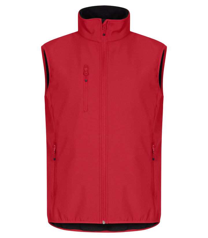 Vest Clique Classic Softshell Vest Herre – uten trykk – Rød