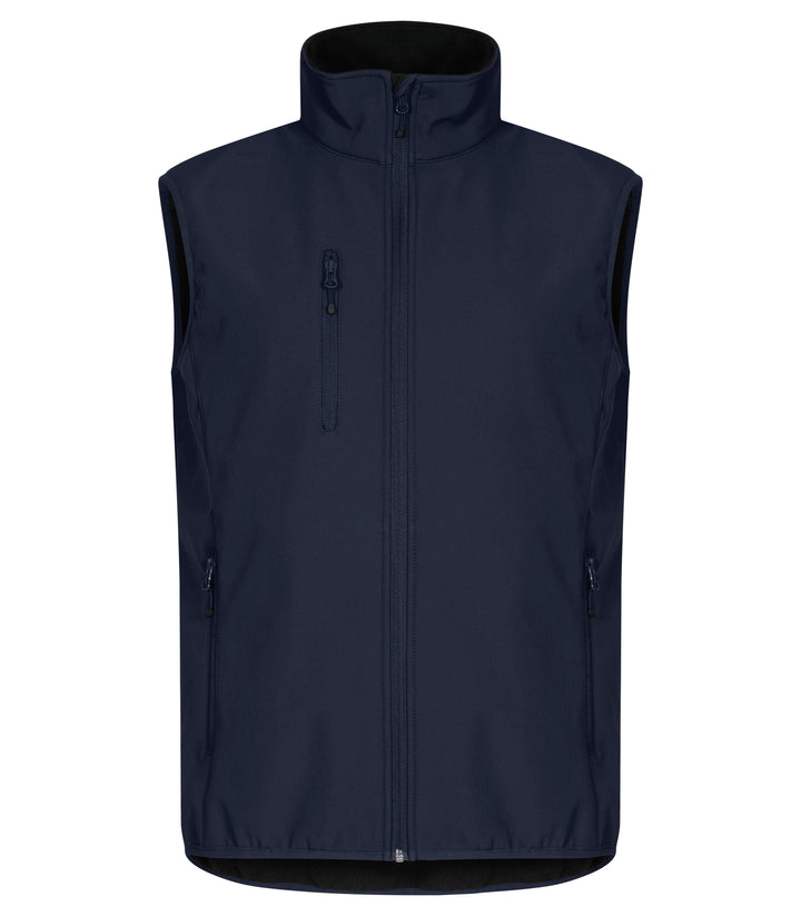 Vest Clique Classic Softshell Vest Herre – uten trykk – Marineblå