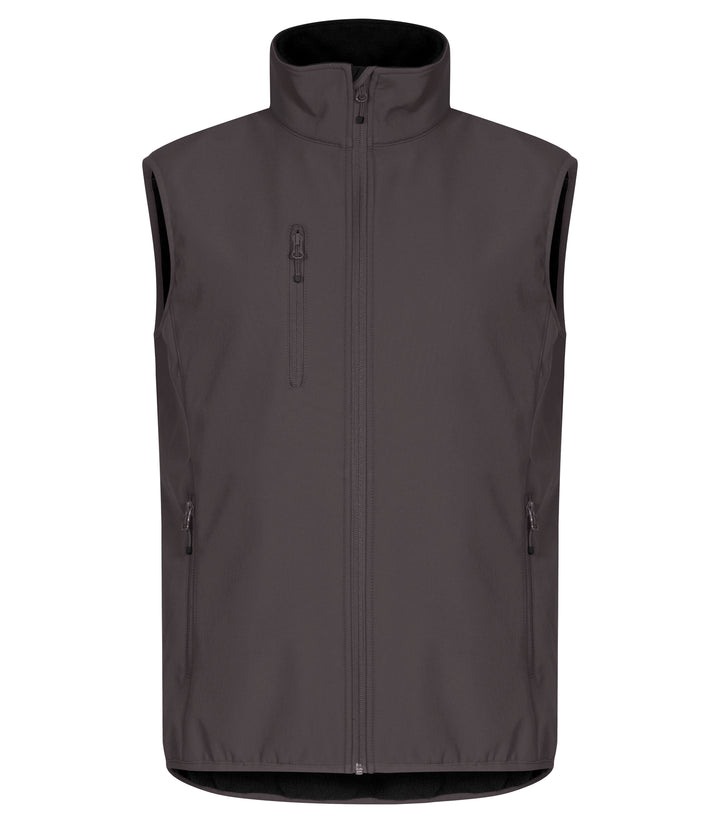 Vest Clique Classic Softshell Vest Herre – uten trykk – Mørk grå