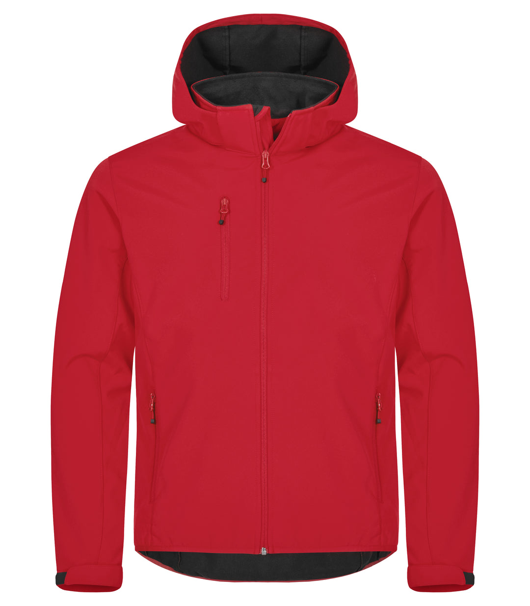 Softshelljakke Clique Classic Softshell Hoody Herre – uten trykk – Rød