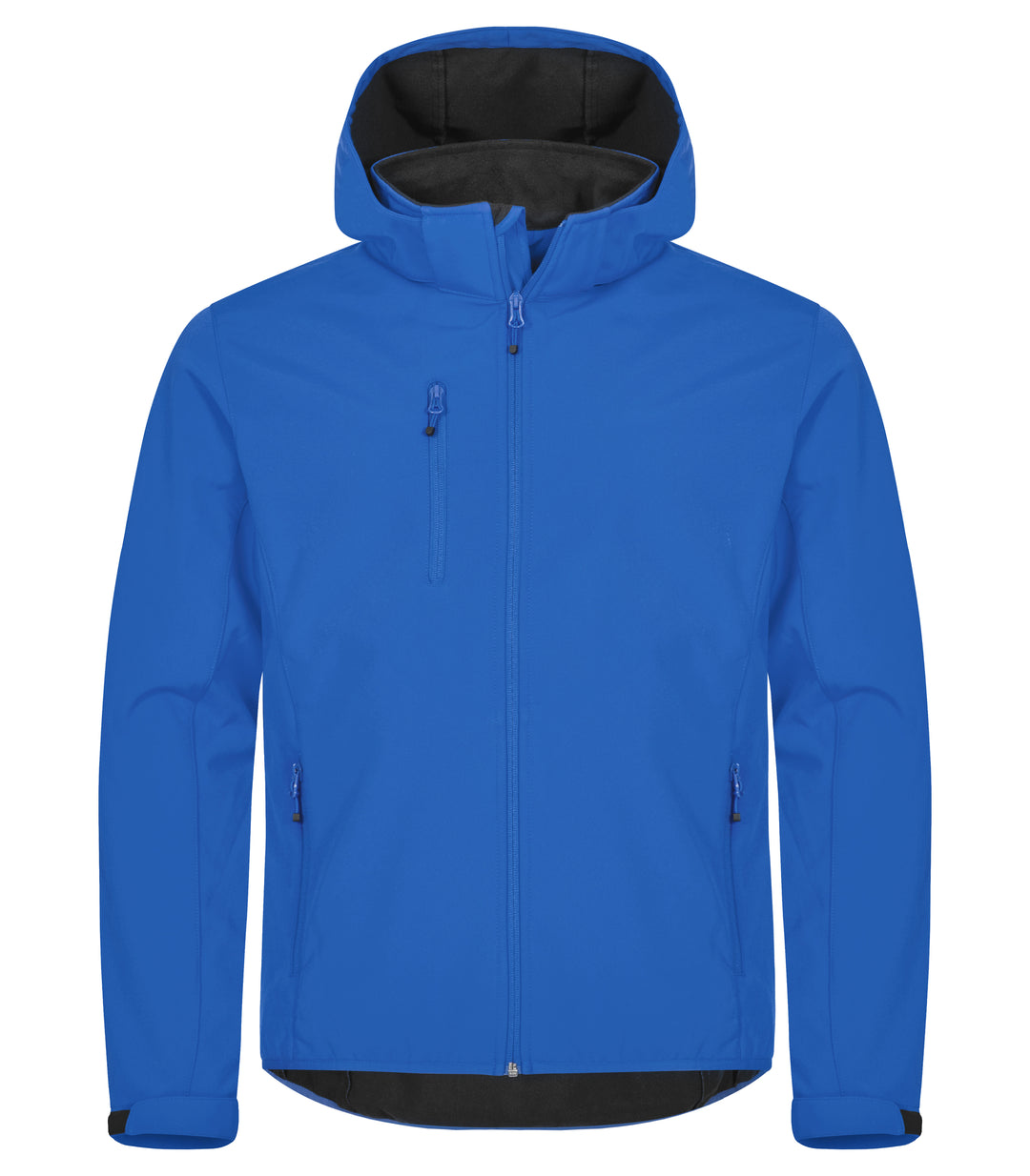 Softshelljakke Clique Classic Softshell Hoody Herre – uten trykk – Kongeblå