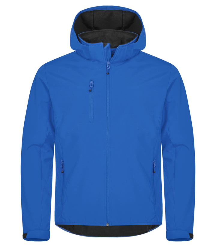 Softshelljakke Clique Classic Softshell Hoody Herre – uten trykk – Kongeblå