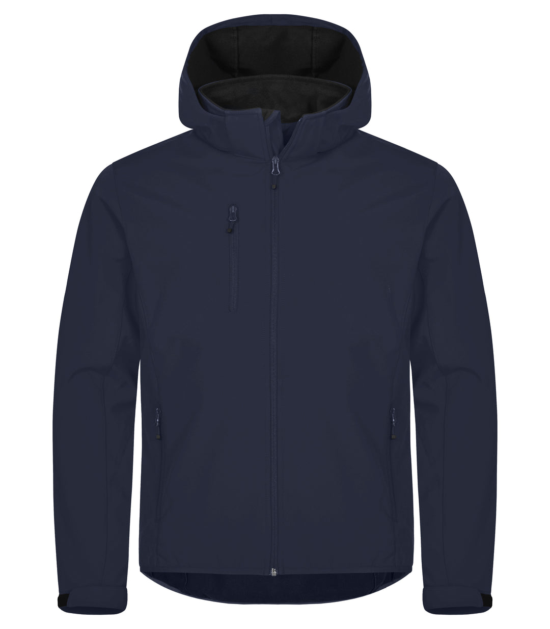 Softshelljakke Clique Classic Softshell Hoody Herre – uten trykk – Marineblå