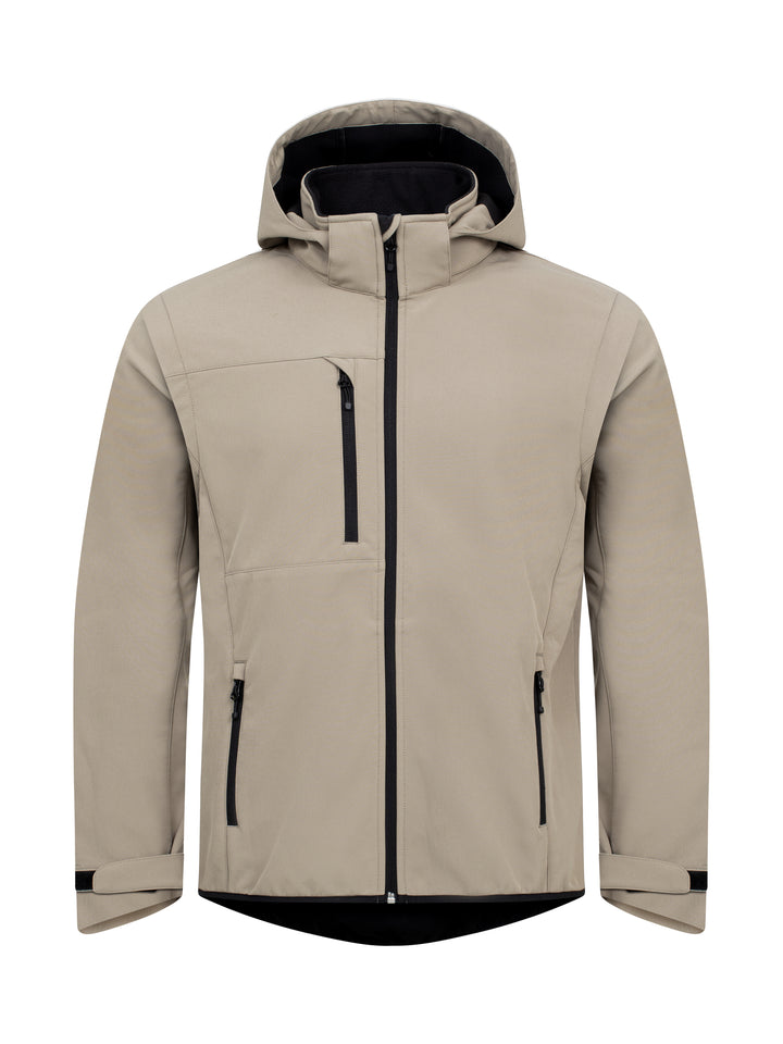 Softshelljakke Clique Classic Softshell 2 in 1 Herre – uten trykk – Sand