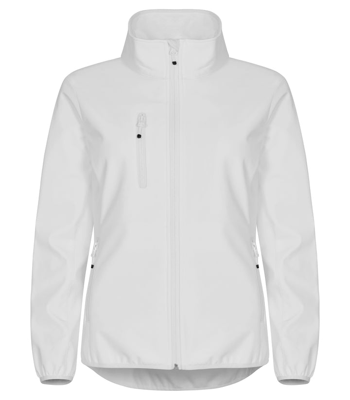 Softshelljakke Clique Classic Softshell Jacket Dame – uten trykk – Hvit