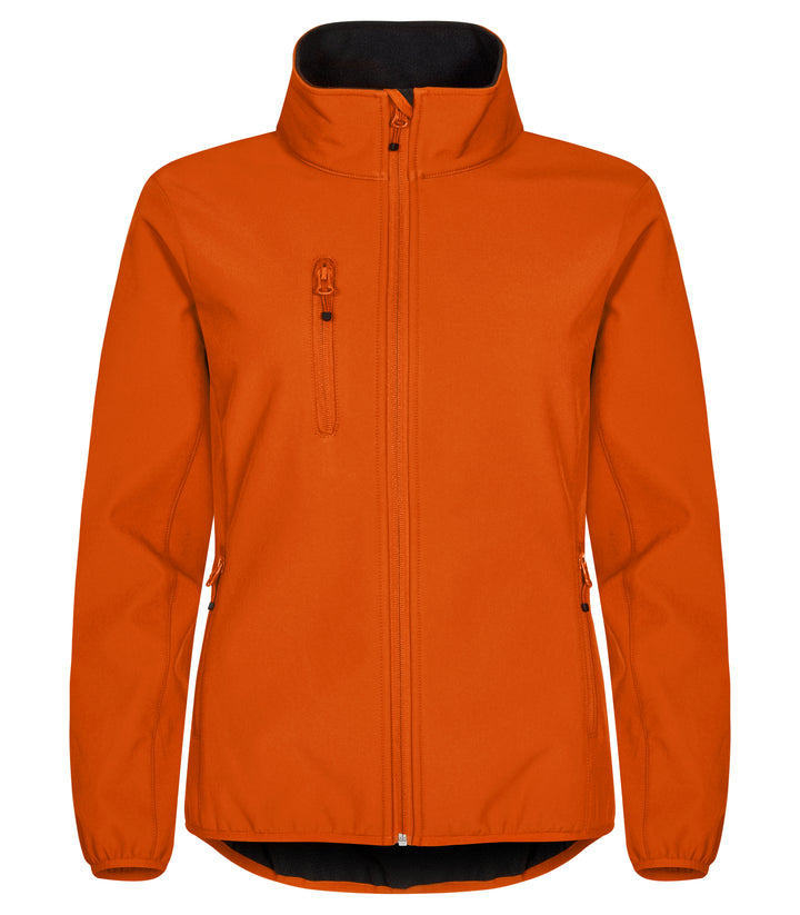 Softshelljakke Clique Classic Softshell Jacket Dame – uten trykk – Blodoransje