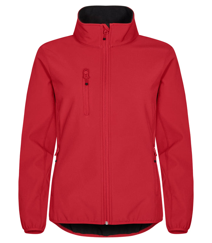 Softshelljakke Clique Classic Softshell Jacket Dame – uten trykk – Rød