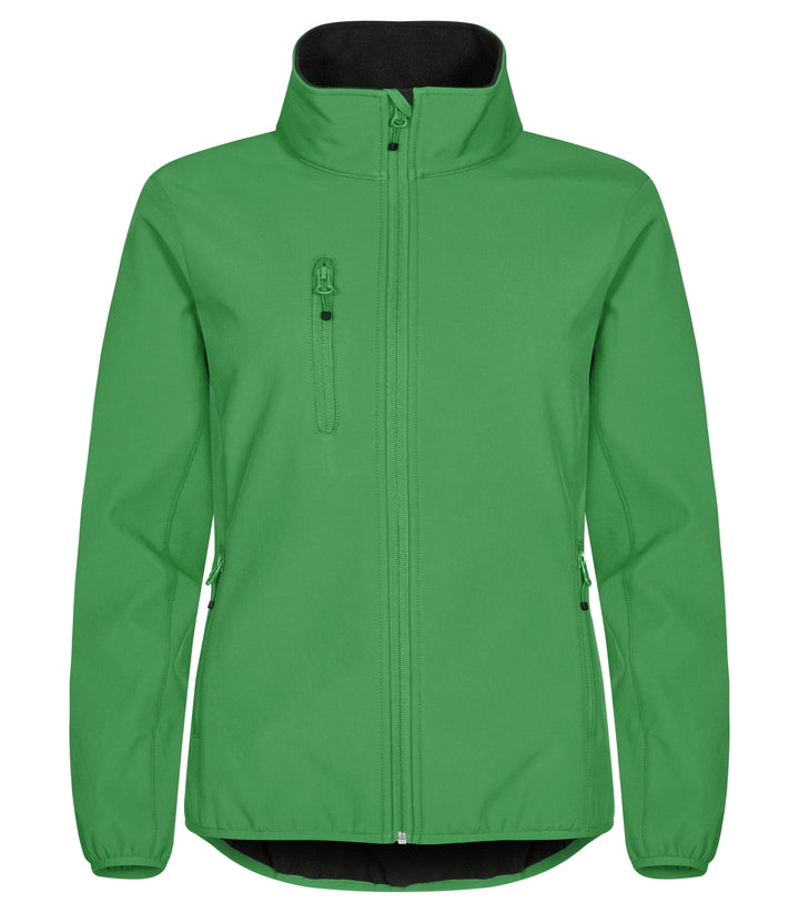 Softshelljakke Clique Classic Softshell Jacket Dame – uten trykk – Eplegrønn