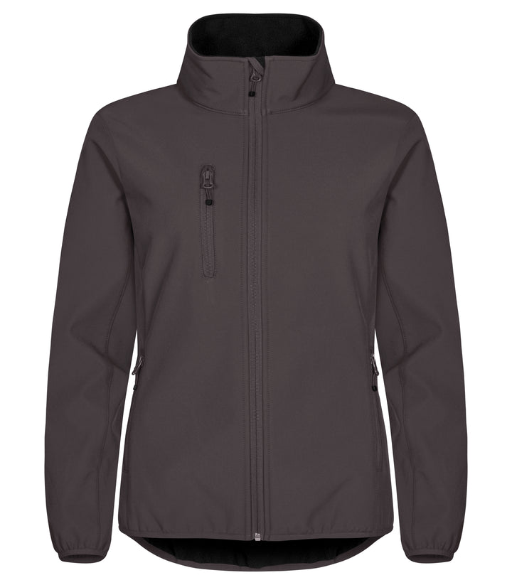 Softshelljakke Clique Classic Softshell Jacket Dame – uten trykk – Mørk grå