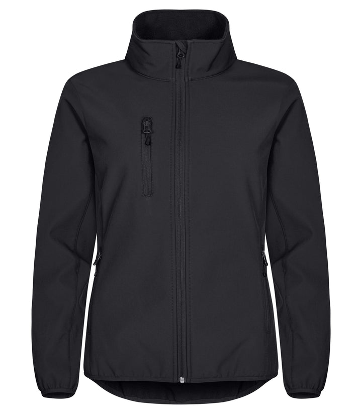 Softshelljakke Clique Classic Softshell Jacket Dame – uten trykk – Sort
