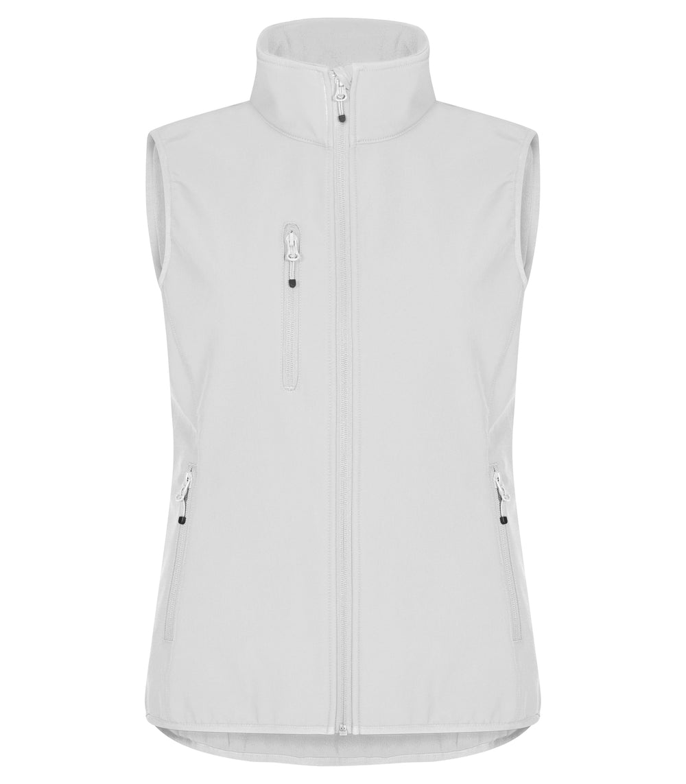 Vest Clique Classic Softshell Vest Dame – uten trykk – Hvit