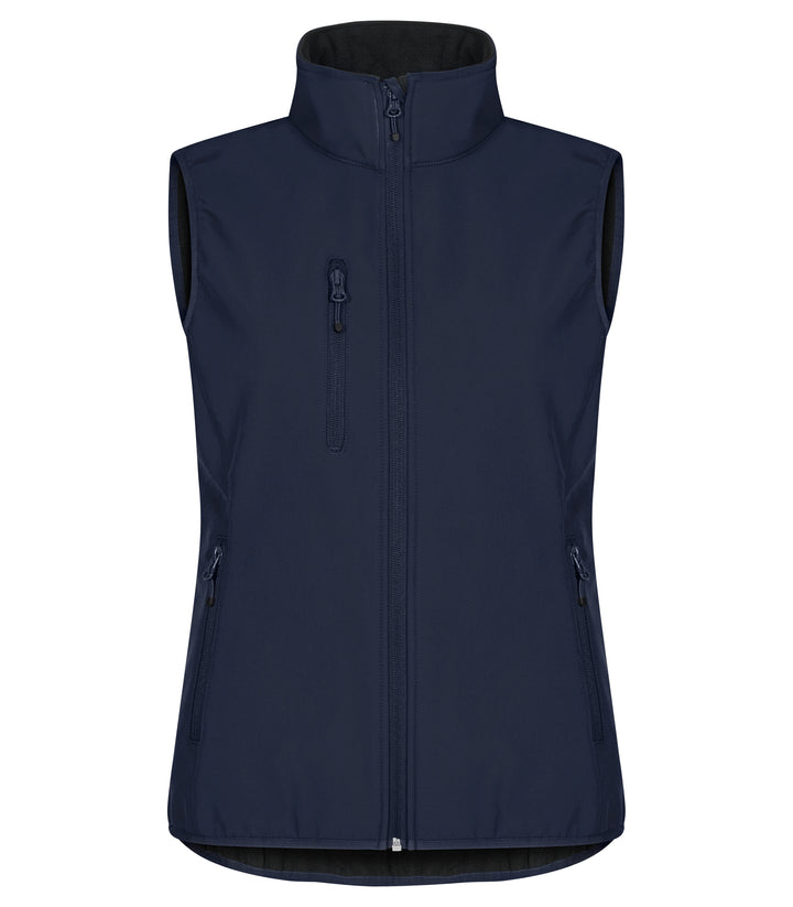 Vest Clique Classic Softshell Vest Dame – uten trykk – Marineblå
