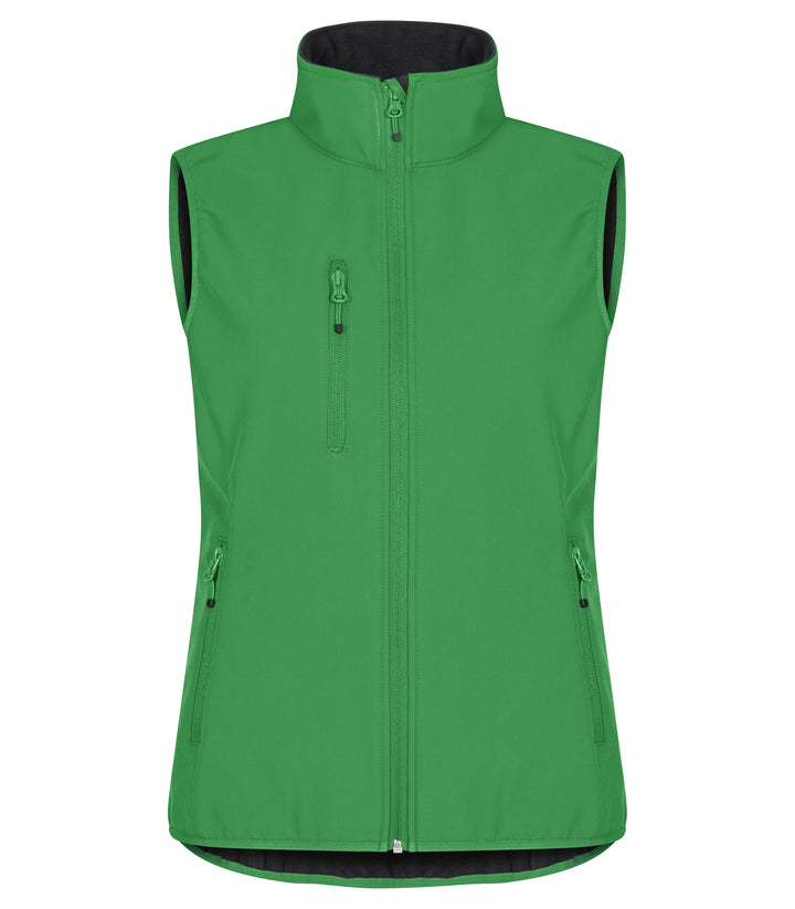Vest Clique Classic Softshell Vest Dame – uten trykk – Eplegrønn
