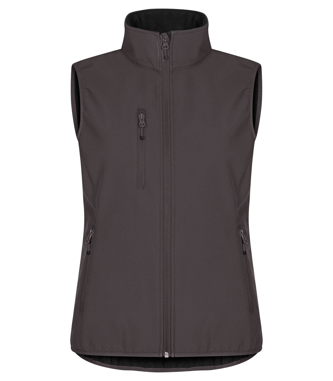 Vest Clique Classic Softshell Vest Dame – uten trykk – Mørk grå