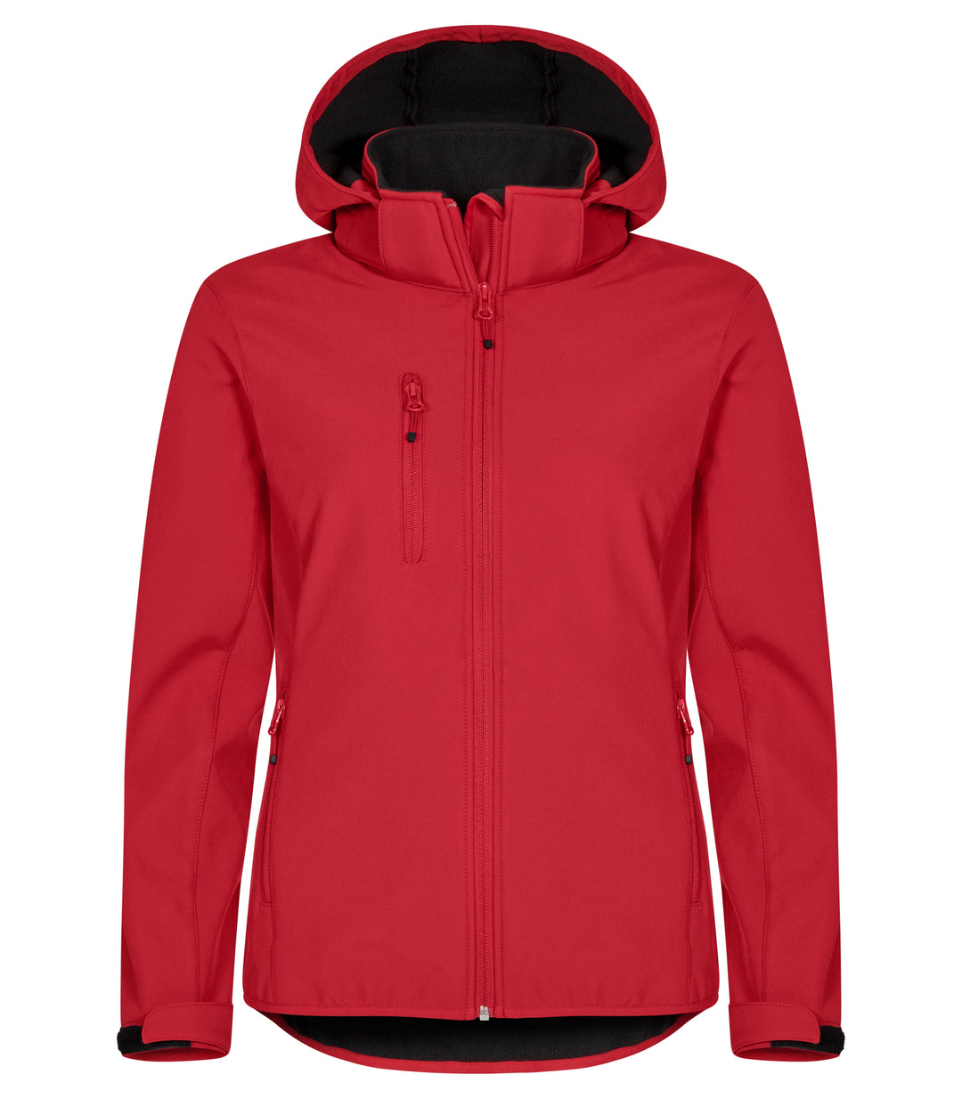 Softshelljakke Clique Classic Softshell Hoody Dame – uten trykk – Rød