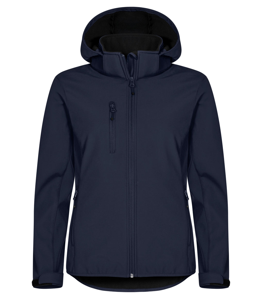 Softshelljakke Clique Classic Softshell Hoody Dame – uten trykk – Marineblå