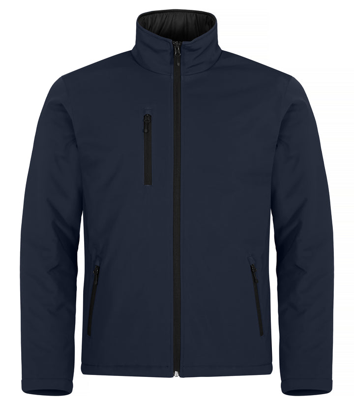 Softshelljakke Clique Padded Softshell Jacket Herre – uten trykk – Marineblå