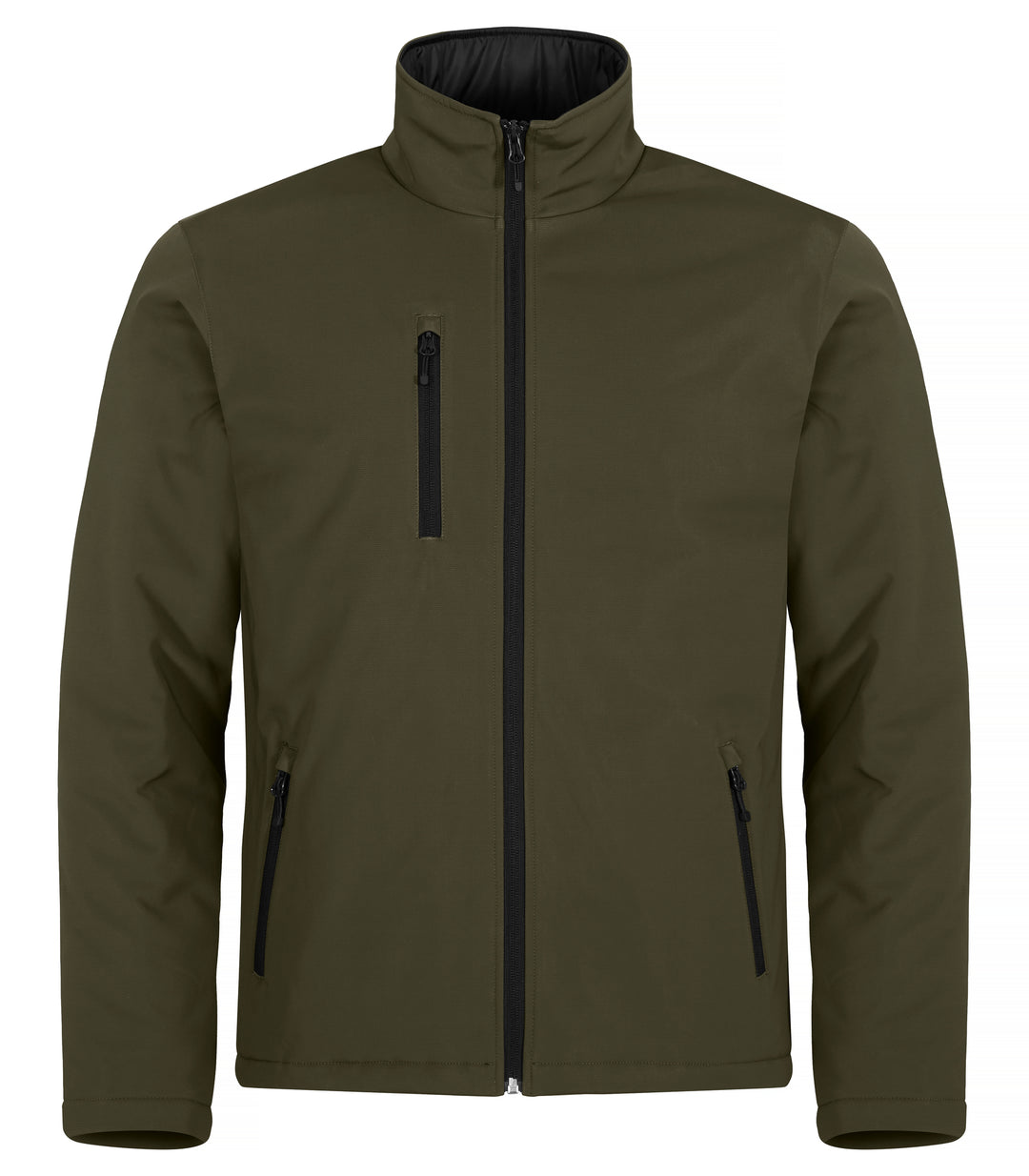 Softshelljakke Clique Padded Softshell Jacket Herre – uten trykk – Tåkegrønn