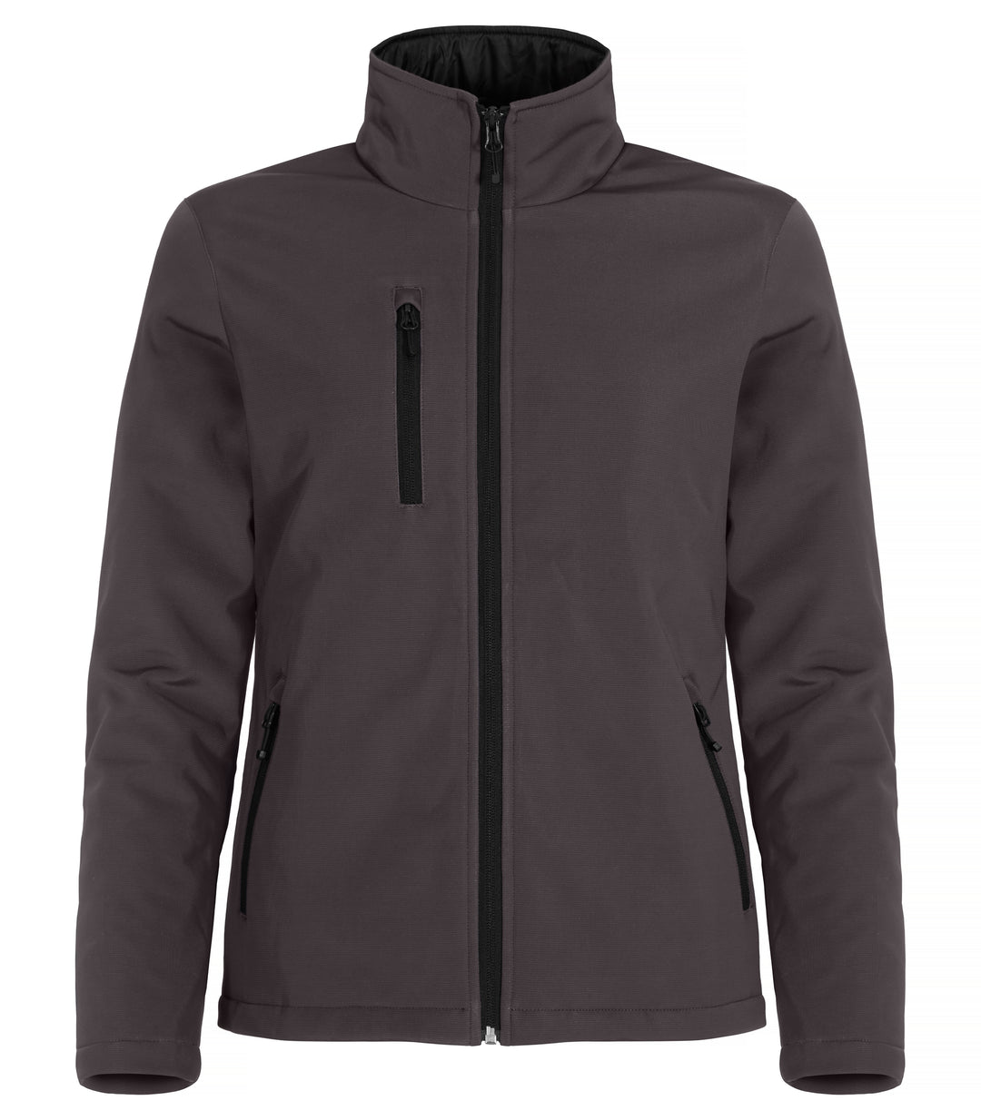 Softshelljakke Clique Padded Softshell Jacket Dame – uten trykk – Mørk grå