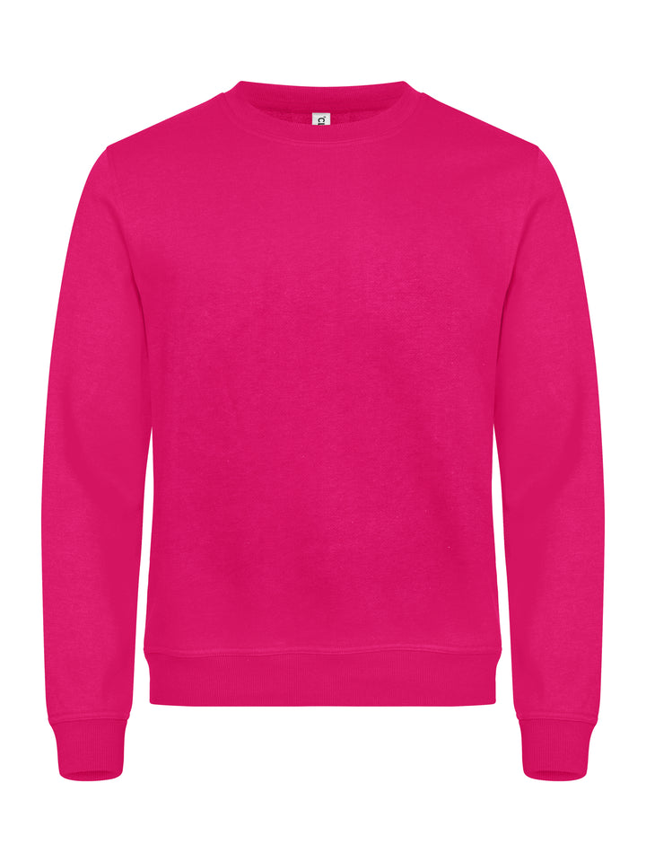 Collegegenser Clique Miami Roundneck Herre – uten trykk – Cerise