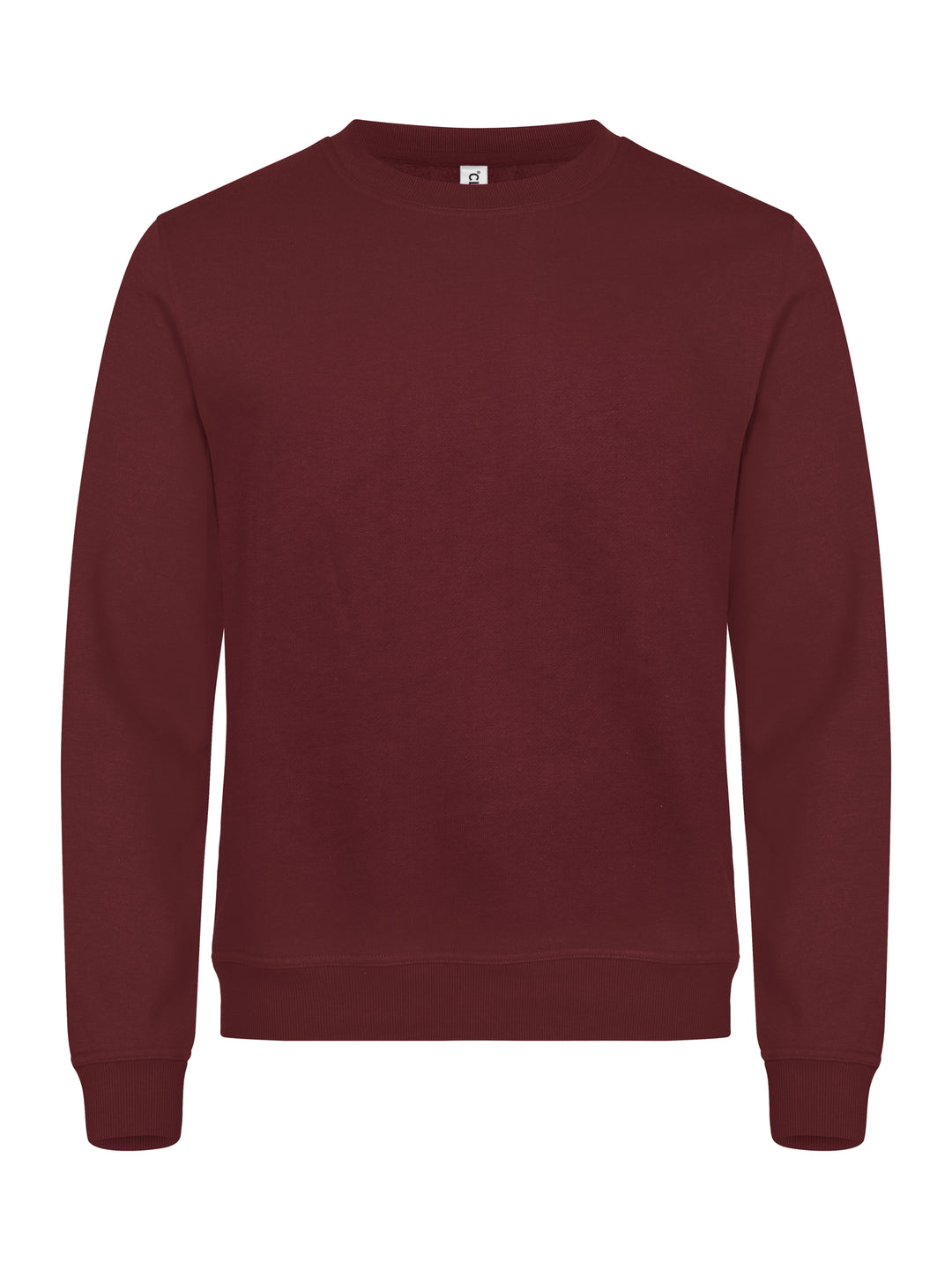 Collegegenser Clique Miami Roundneck Herre – uten trykk – Burgunder