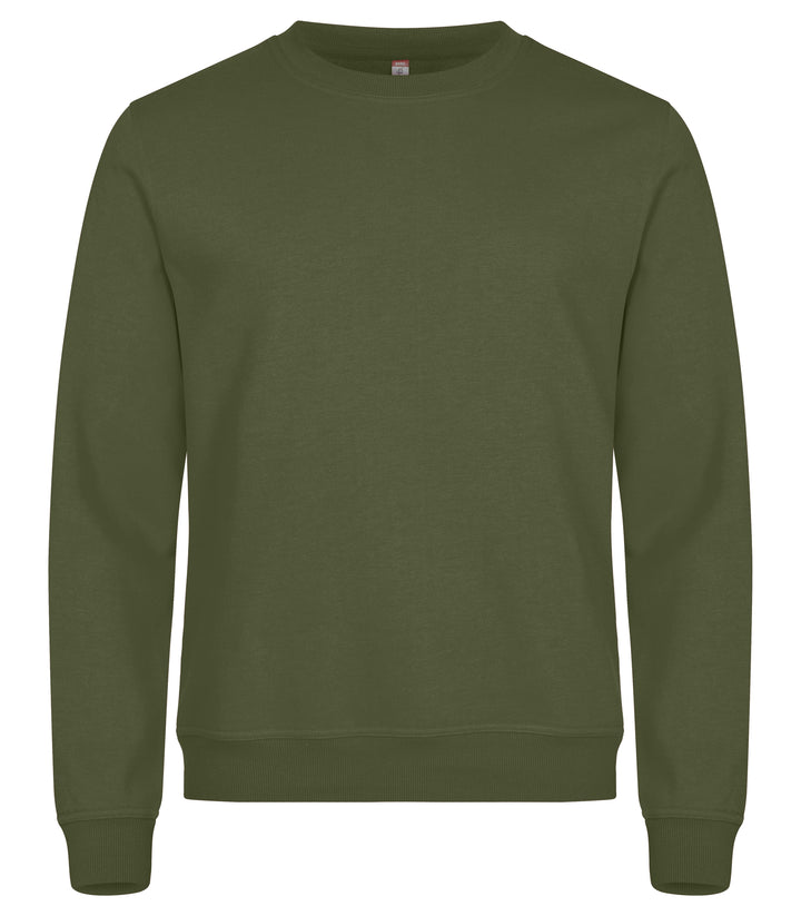 Collegegenser Clique Miami Roundneck Herre – uten trykk – Armégrønn
