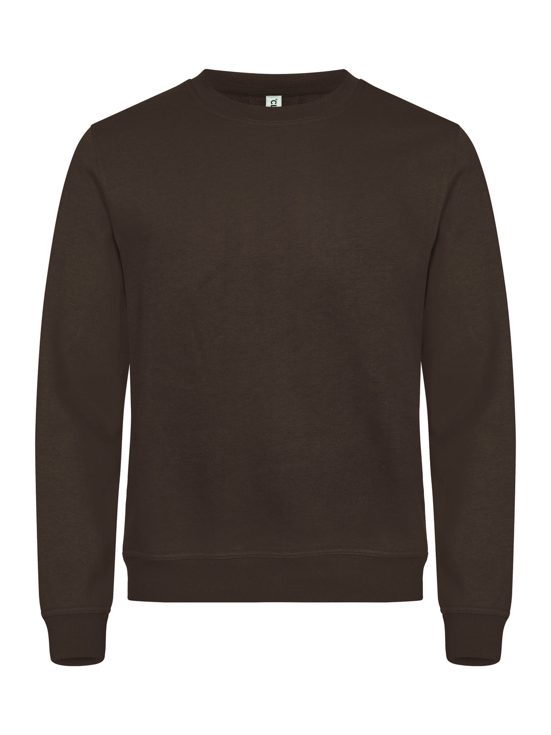 Collegegenser Clique Miami Roundneck Herre – uten trykk – Mørk mokka