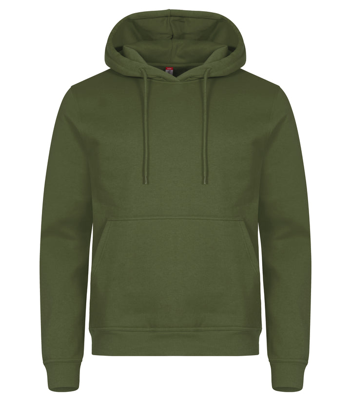 Hettegenser Clique Miami Hoody Herre – uten trykk – Armégrønn
