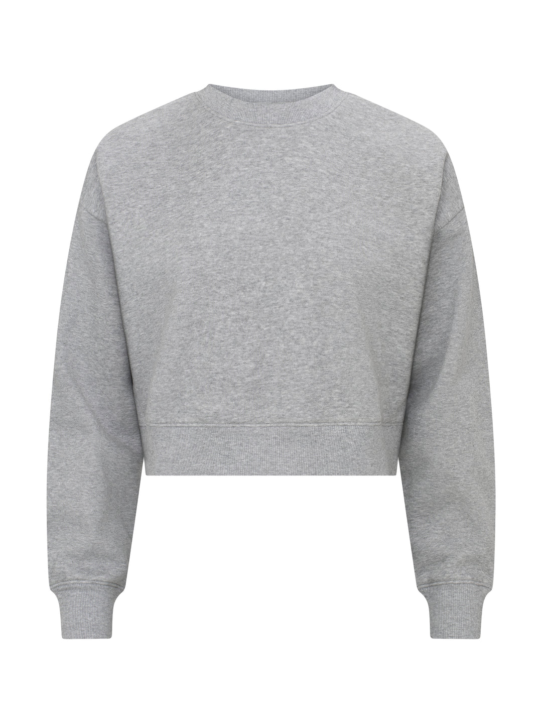 Collegegenser Clique Miami Cropped Dame – uten trykk – Gråmelert