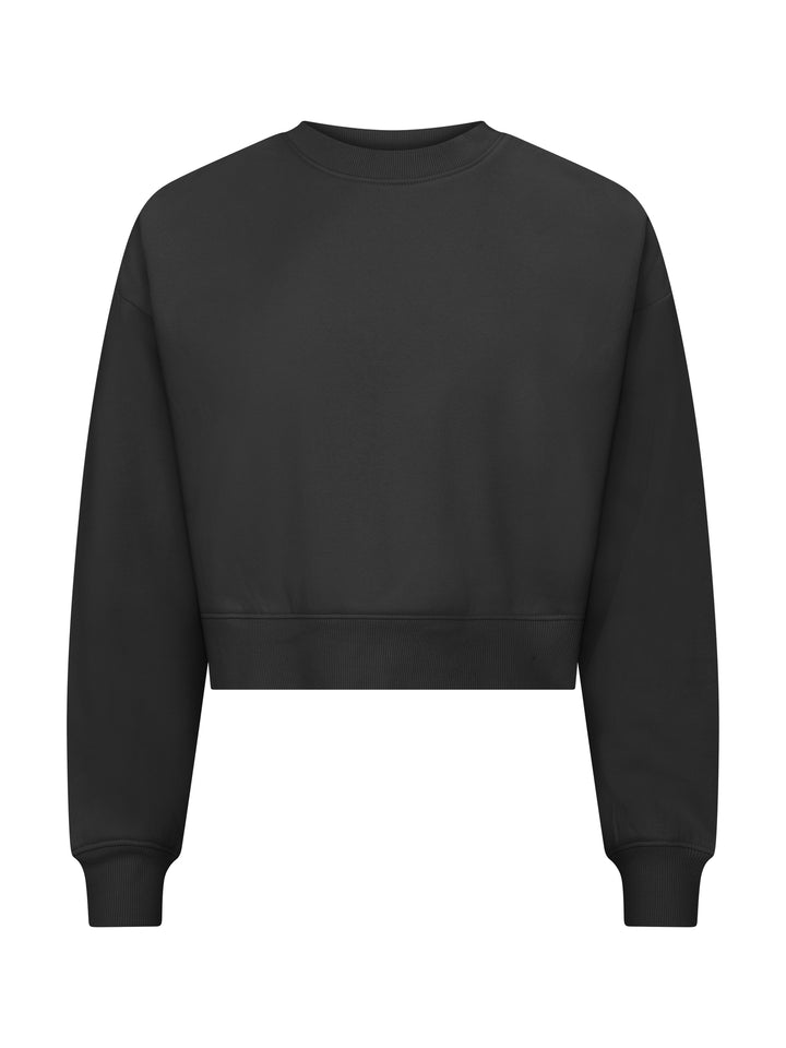 Collegegenser Clique Miami Cropped Dame – uten trykk – Sort