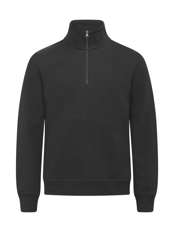 Collegegenser Clique Miami Half Zip Herre – uten trykk – Sort