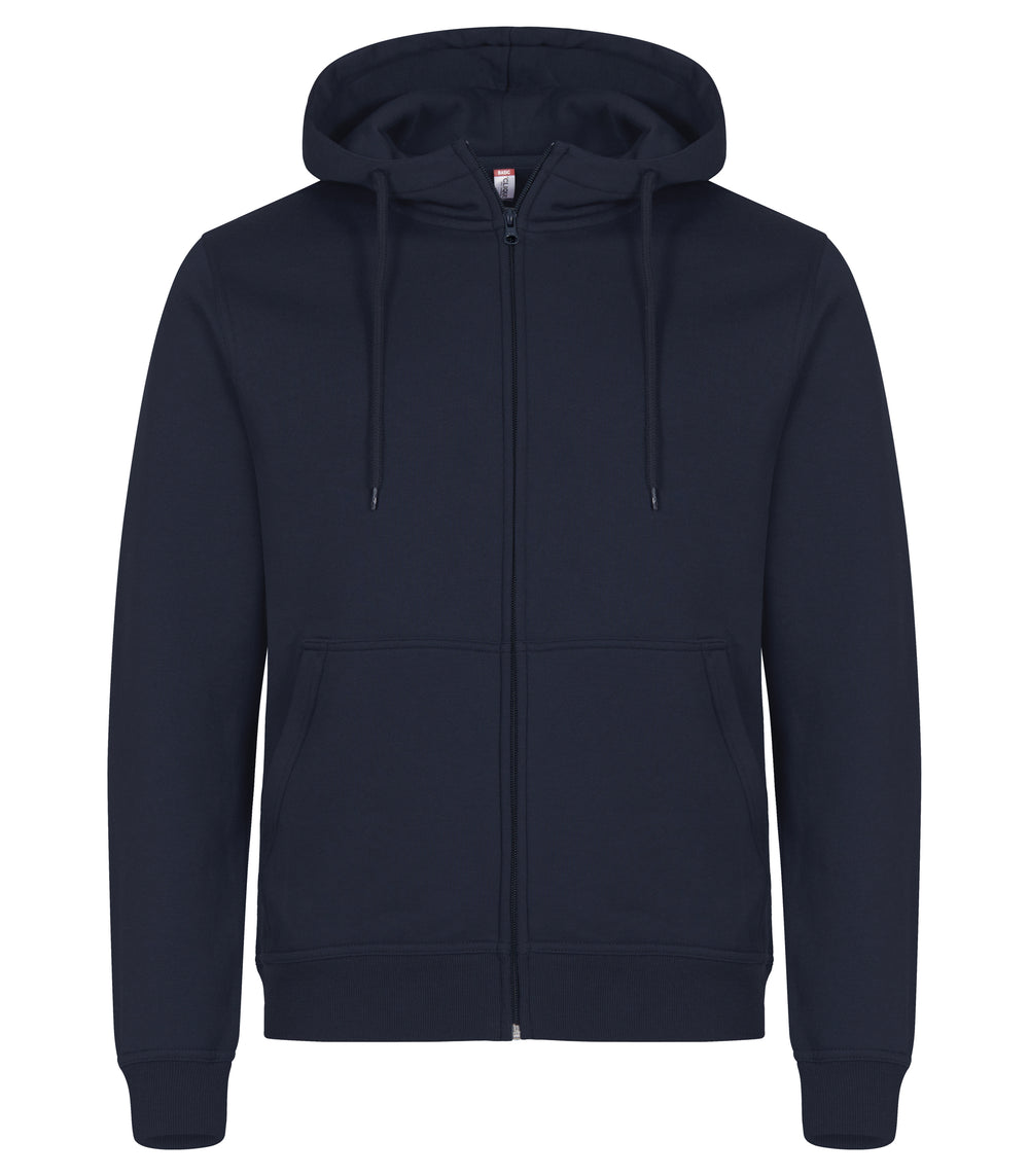 Hettejakke Clique Miami Hoody Full Zip Herre – uten trykk – Marineblå
