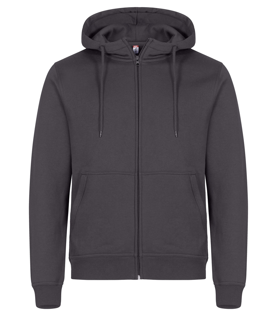 Hettejakke Clique Miami Hoody Full Zip Herre – uten trykk – Metallgrå