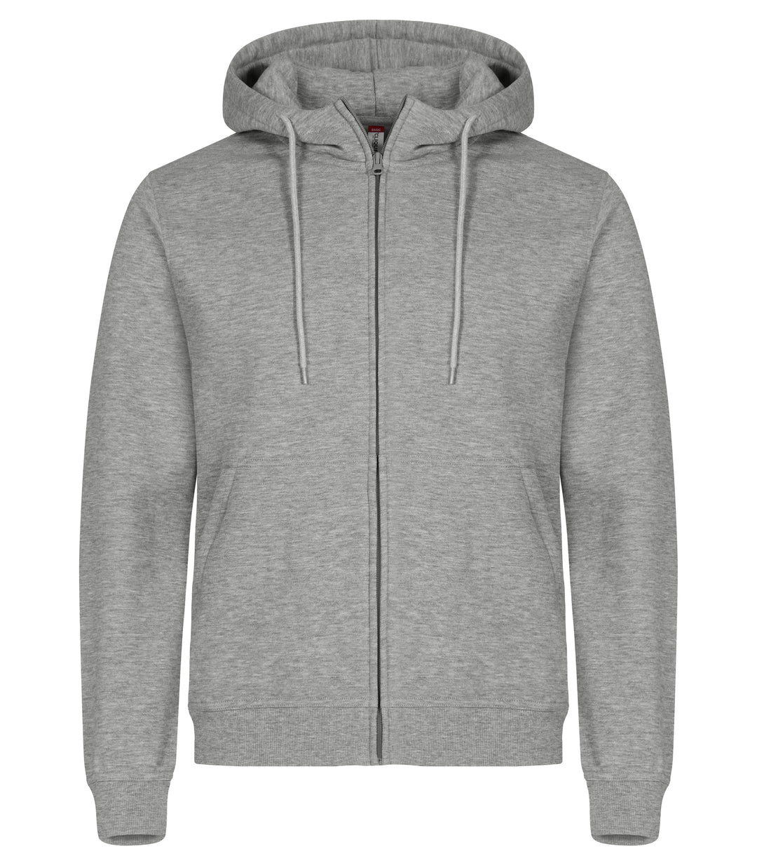Hettejakke Clique Miami Hoody Full Zip Herre – uten trykk – Gråmelert