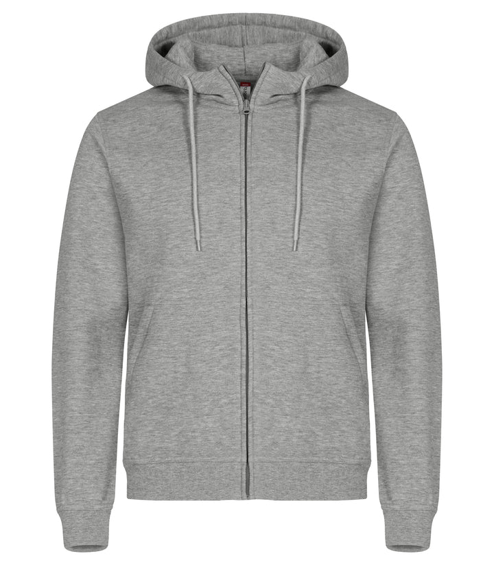 Hettejakke Clique Miami Hoody Full Zip Herre – uten trykk – Gråmelert