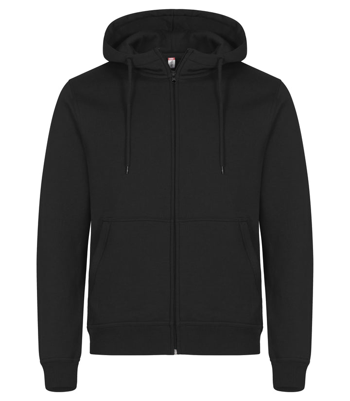 Hettejakke Clique Miami Hoody Full Zip Herre – uten trykk – Sort