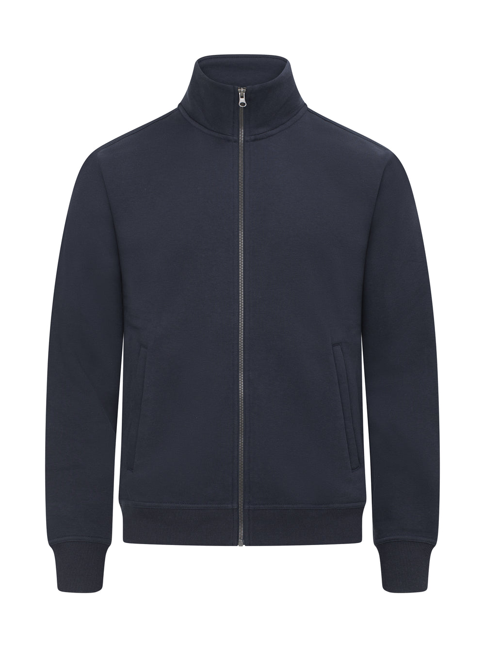 Collegejakke Clique Miami Cardigan Herre – uten trykk – Marineblå