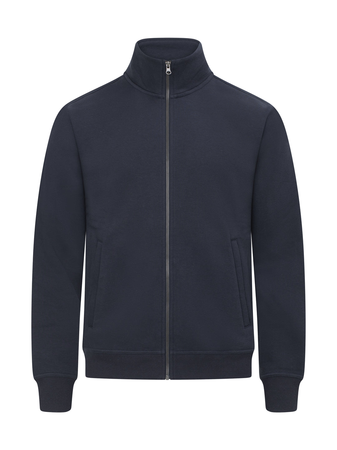 Collegejakke Clique Miami Cardigan Herre – uten trykk – Marineblå