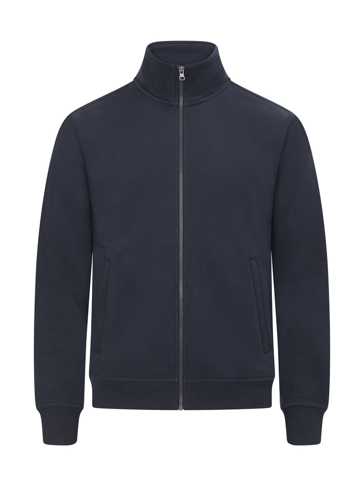 Collegejakke Clique Miami Cardigan Herre – uten trykk – Marineblå