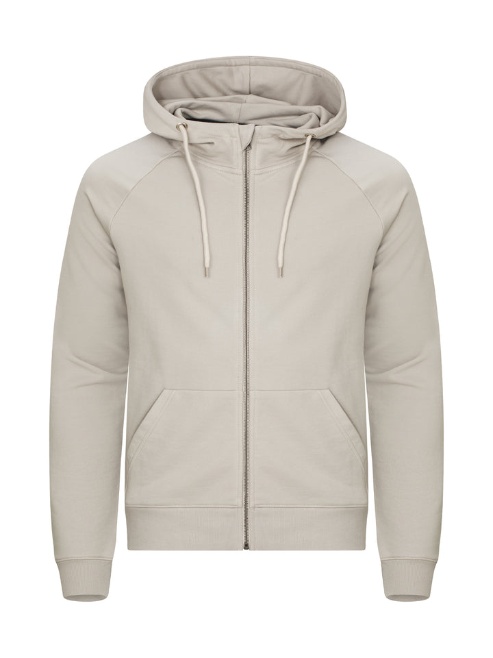 Hettejakke Clique Miami PRO Hoody Full Zip Herre – uten trykk – Steingrå