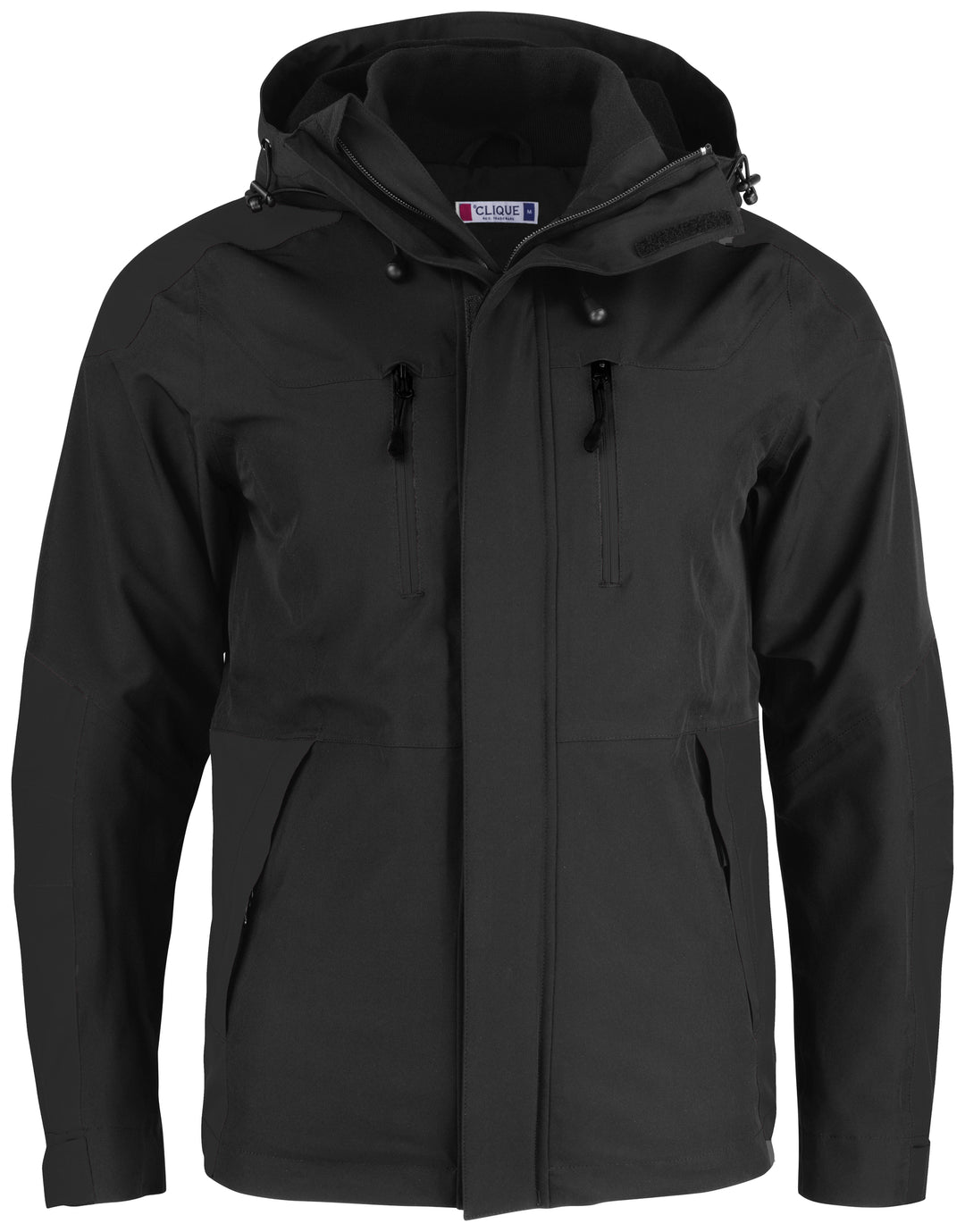 Jakke Clique Stafford Herre – uten trykk – Sort