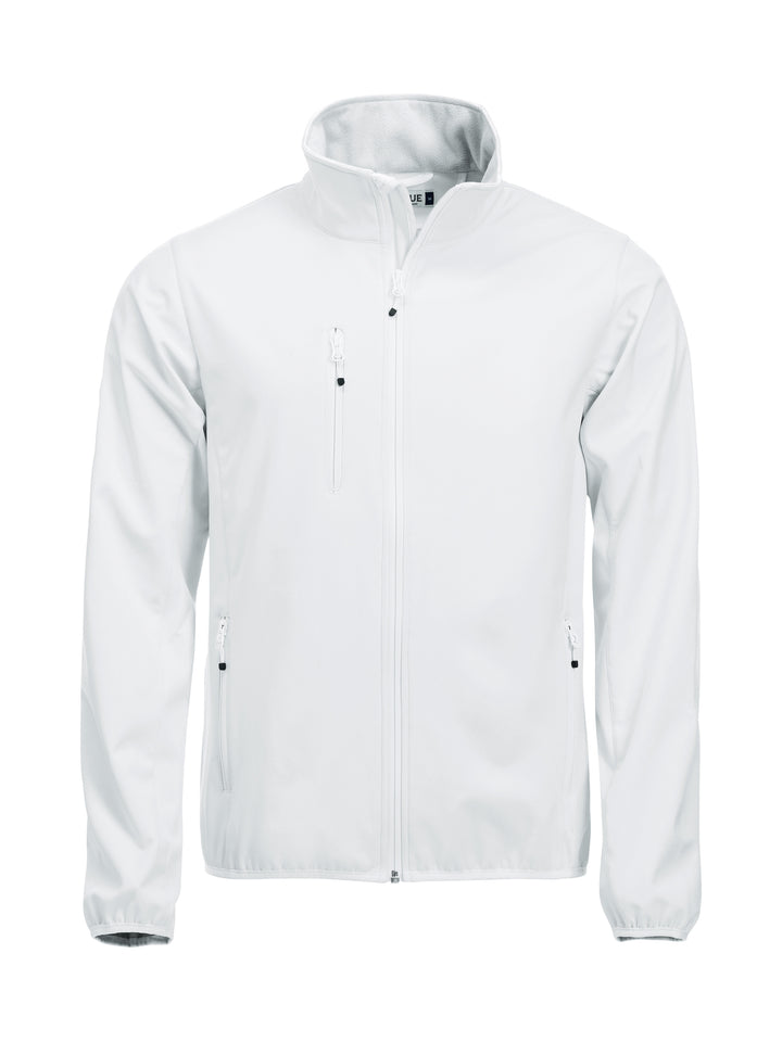 Softshelljakke Clique Basic Softshell Jacket Herre – uten trykk – Hvit