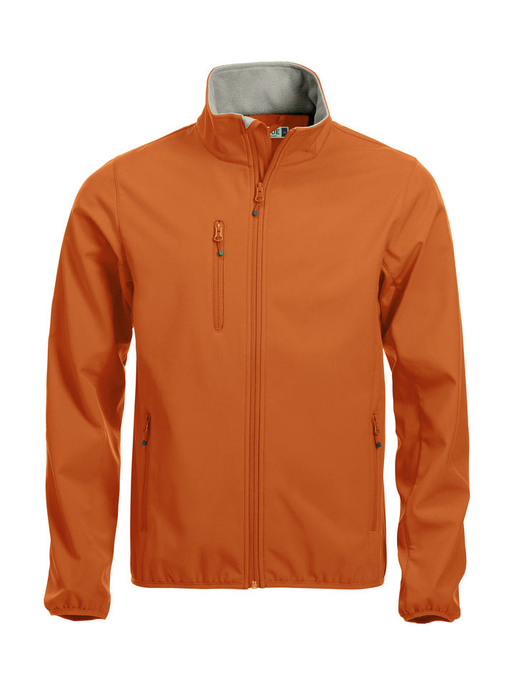 Softshelljakke Clique Basic Softshell Jacket Herre – uten trykk – Blodoransje