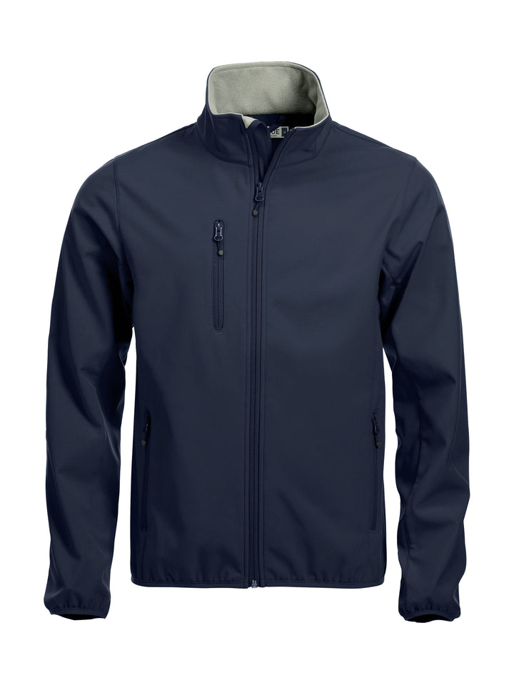 Softshelljakke Clique Basic Softshell Jacket Herre – uten trykk – Marineblå
