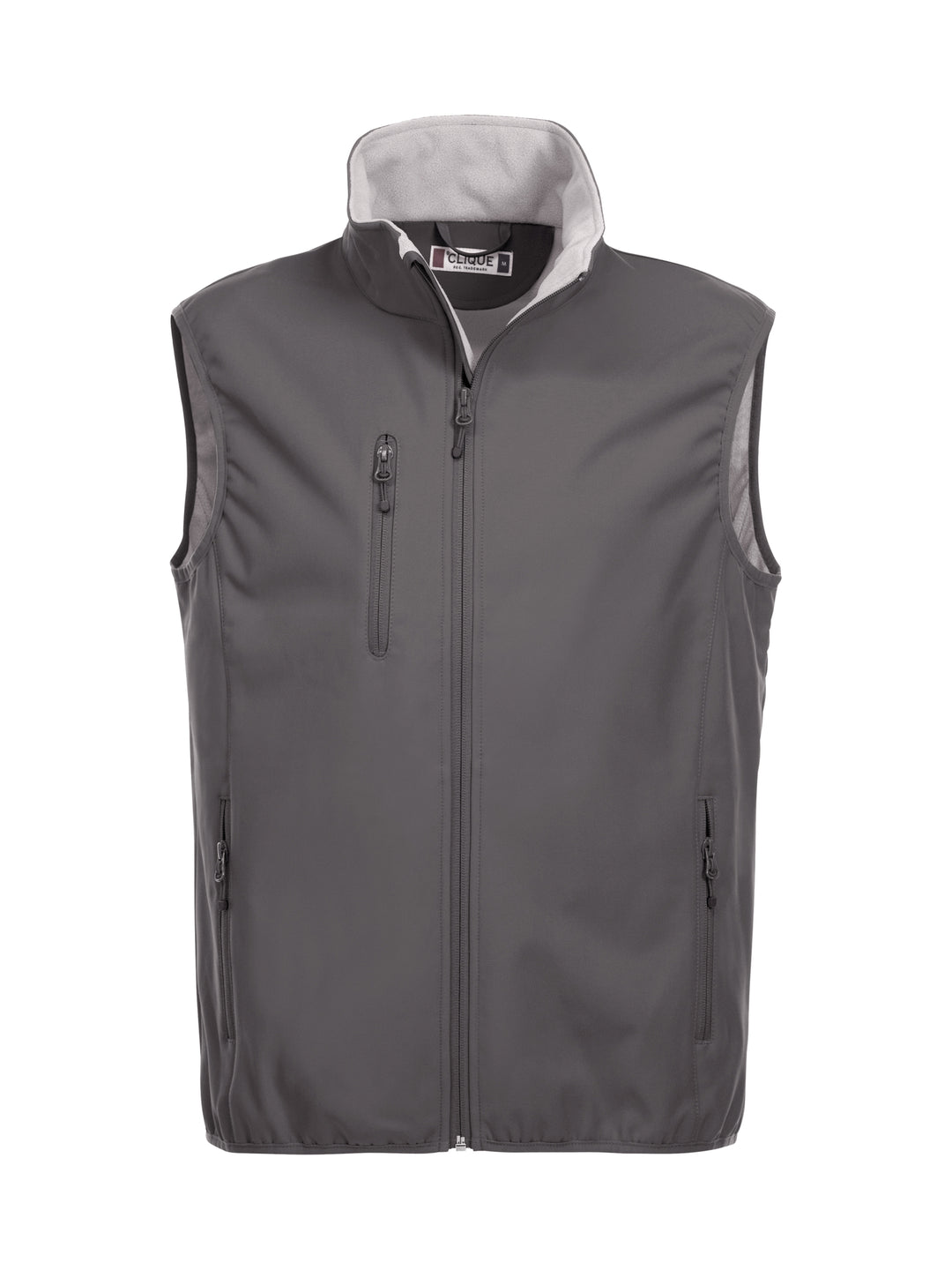 Vest Clique Basic Softshell Vest Herre – uten trykk – Mørk grå